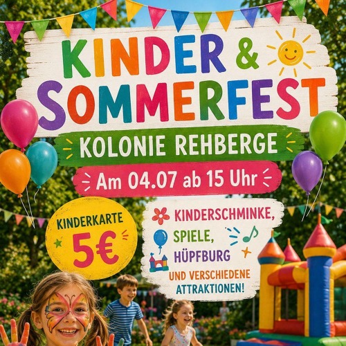 Kinder- und Sommerfest am 04.07.2026 ab 15:00 Uhr
